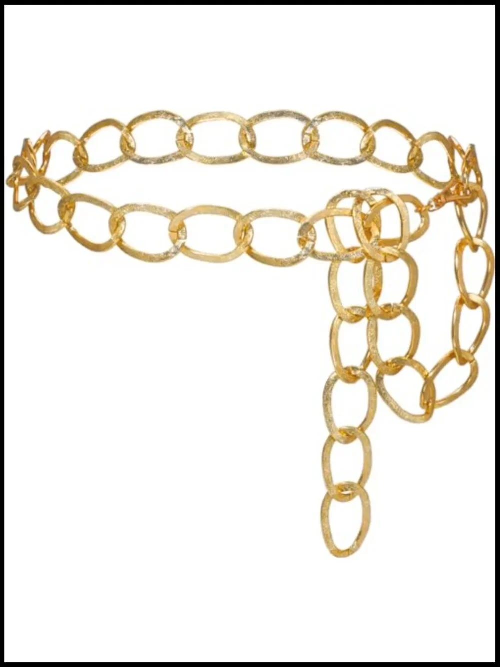 Adjustable Metal Waist Chain Belt Lobster Clasp Belly Link S-XL